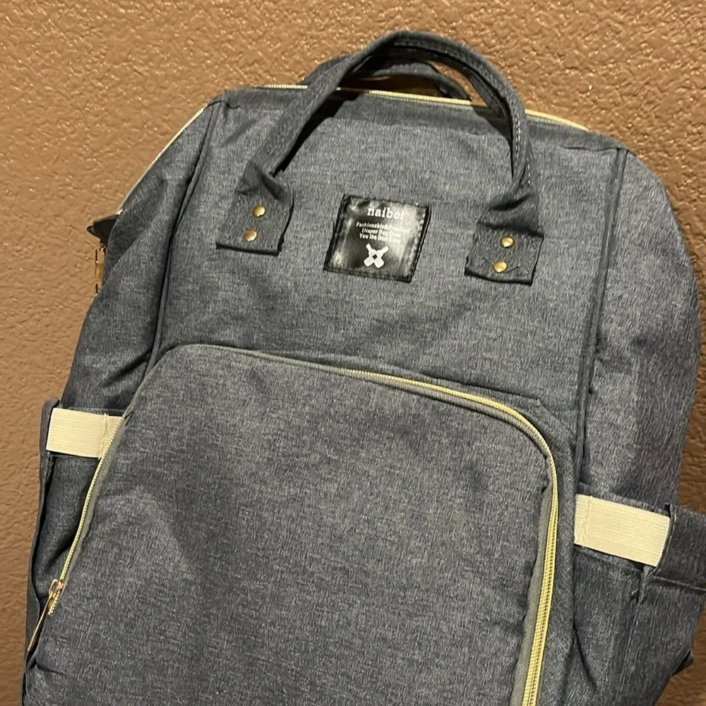 NEW Grey Mommy Diaper Backpack